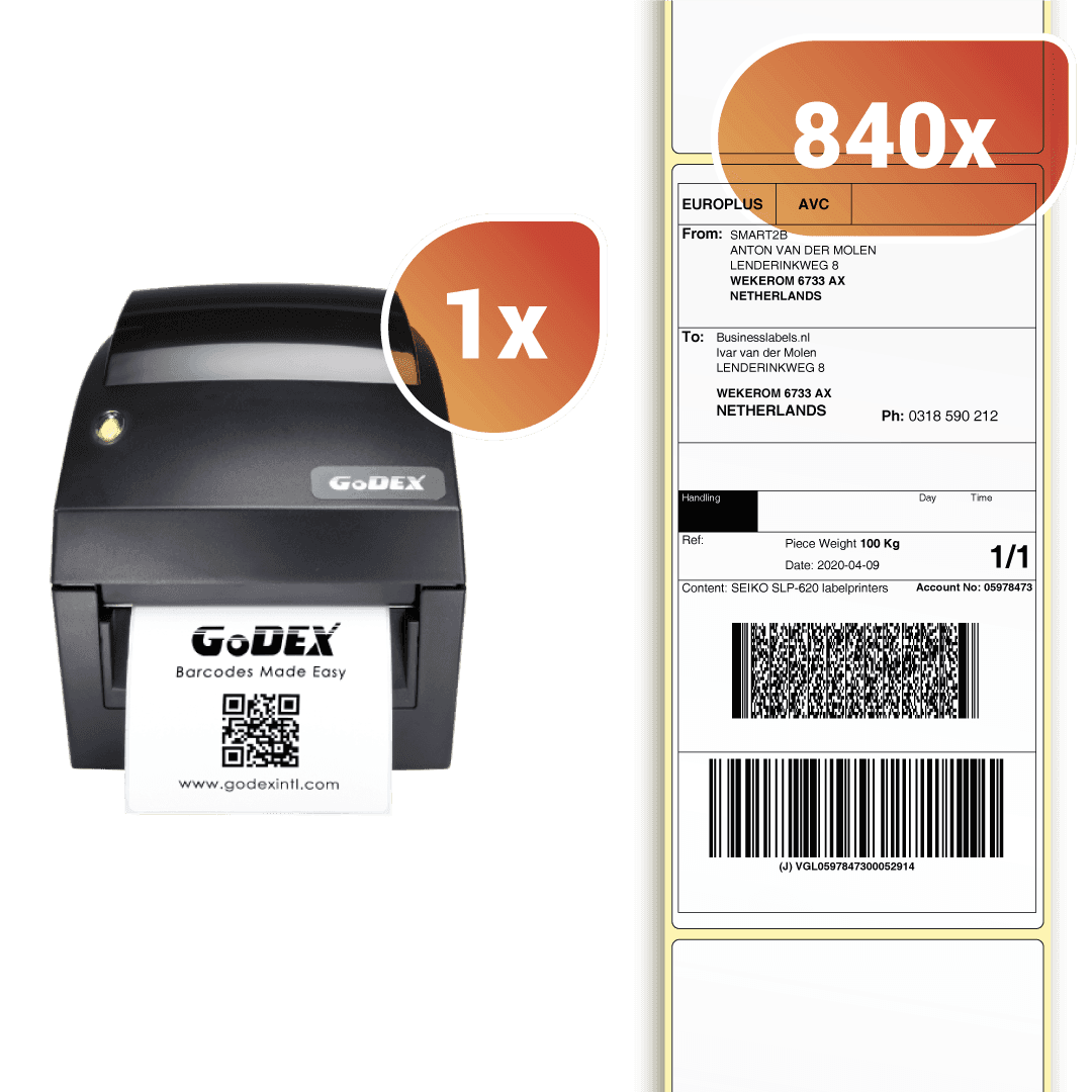 DHL labelprinter startpakket groot - Godex DT41